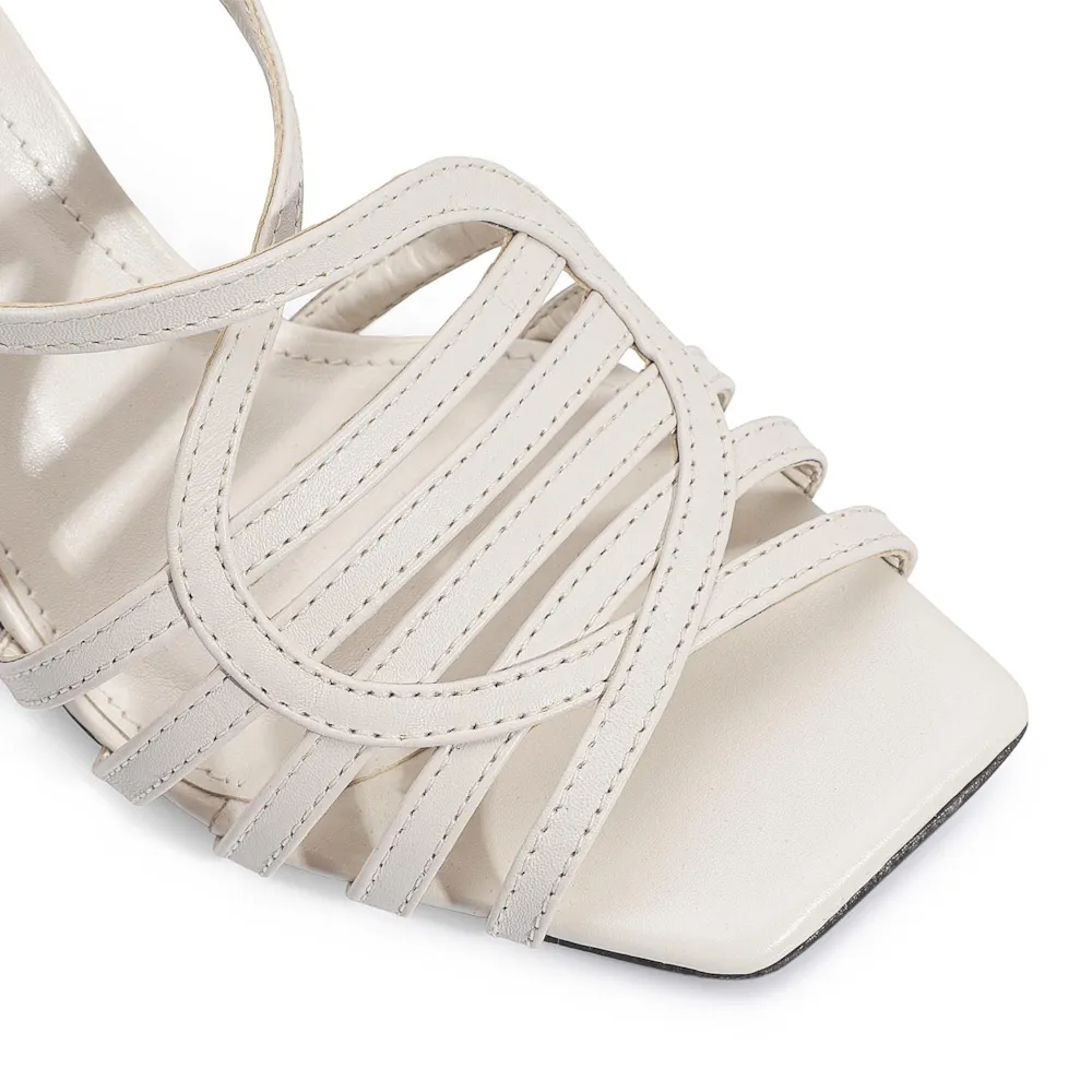 Sandália Couro Off White - imagem 7