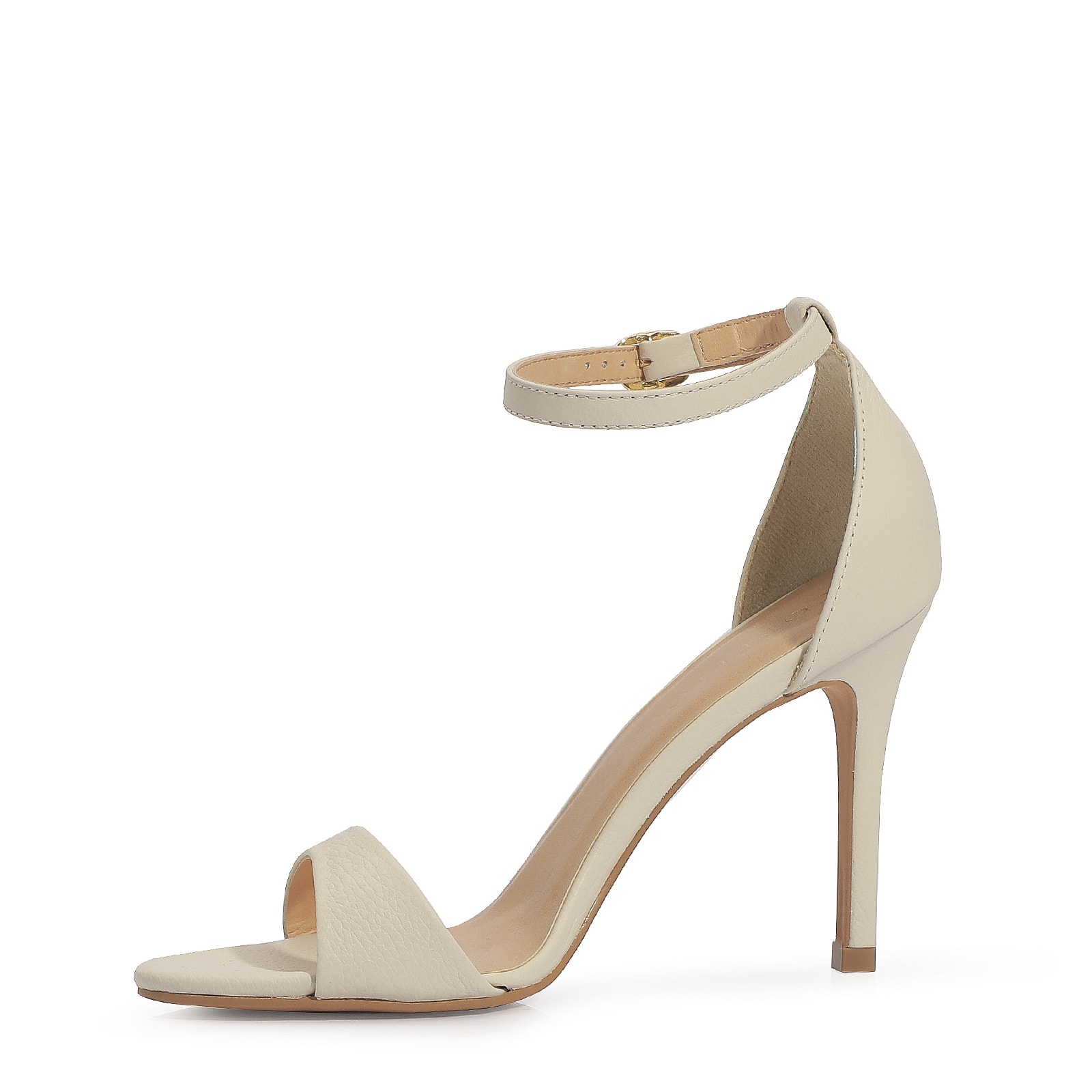 Sandália Couro Off White