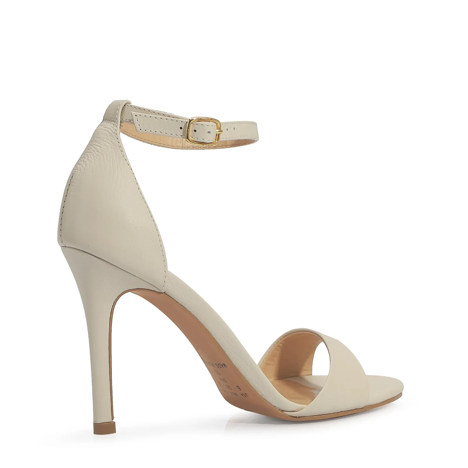Sandália Couro Off White