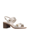 Sandália Couro Off White - imagem 1