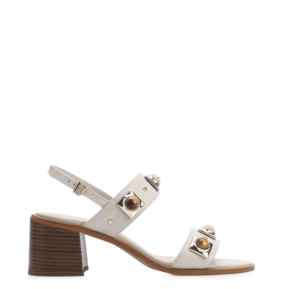 Sandália Couro Off White - imagem 2