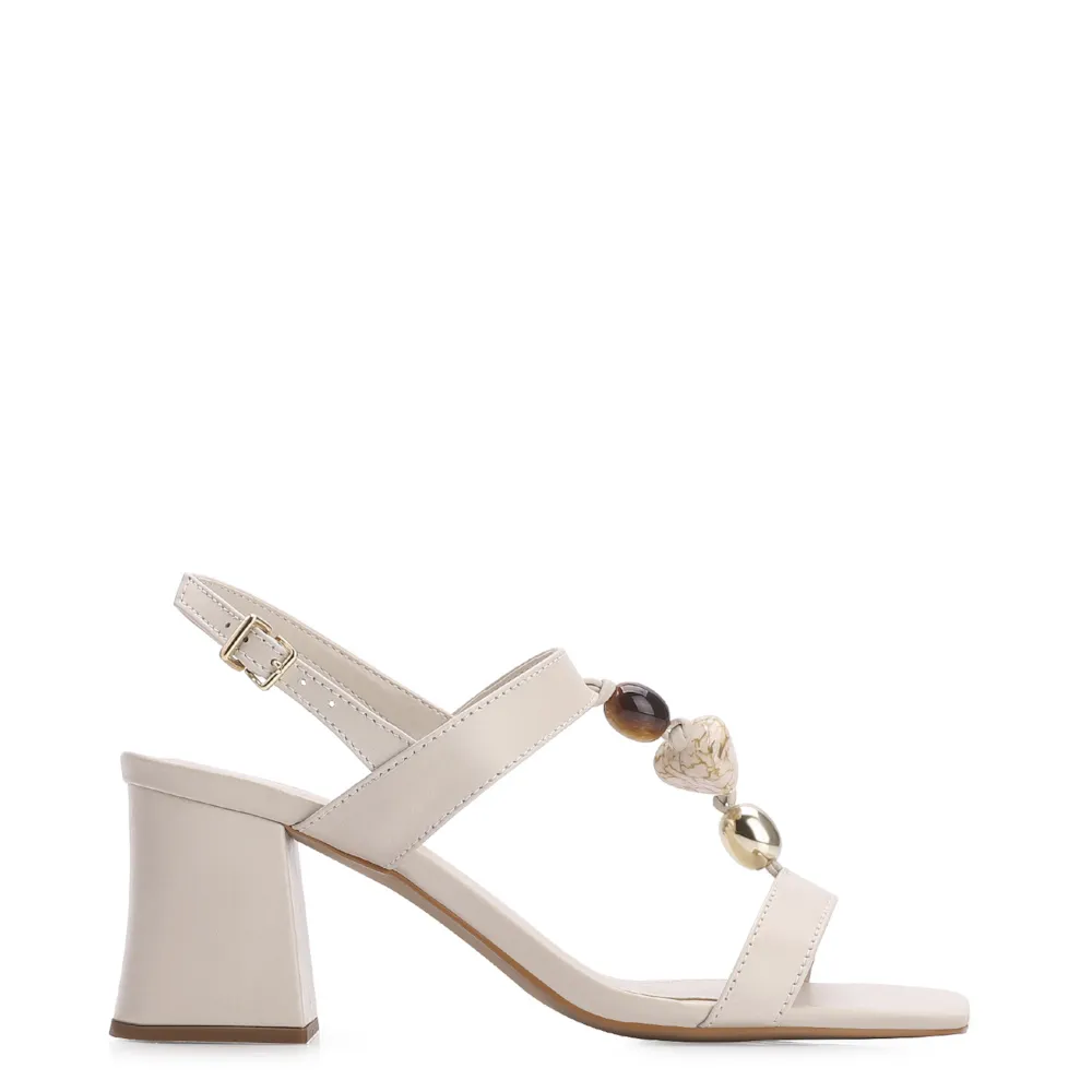 Sandália Couro Off White - imagem 2