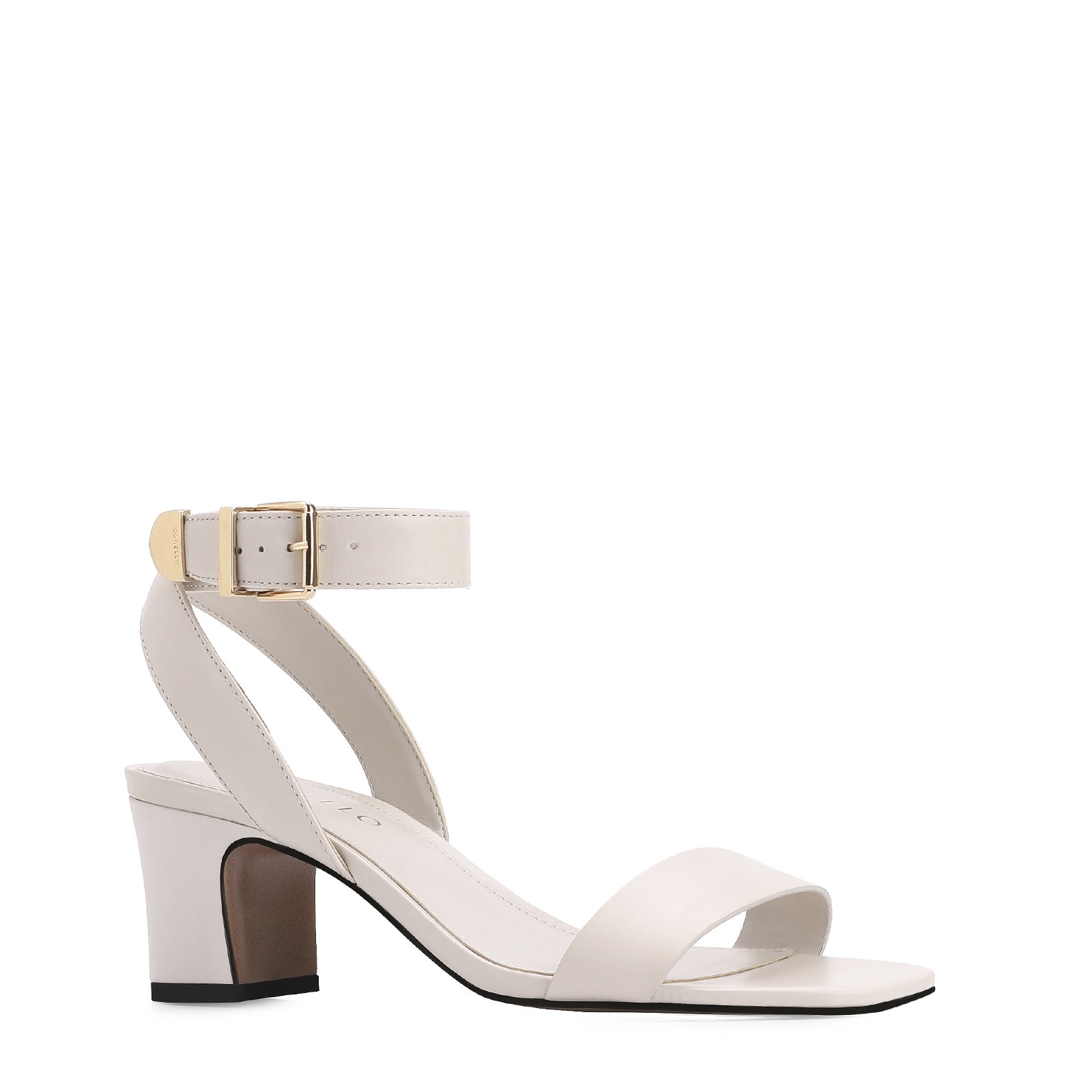 Sandália Couro Off White