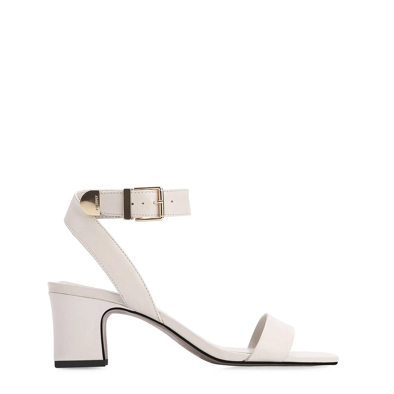 Sandália Couro Off White
