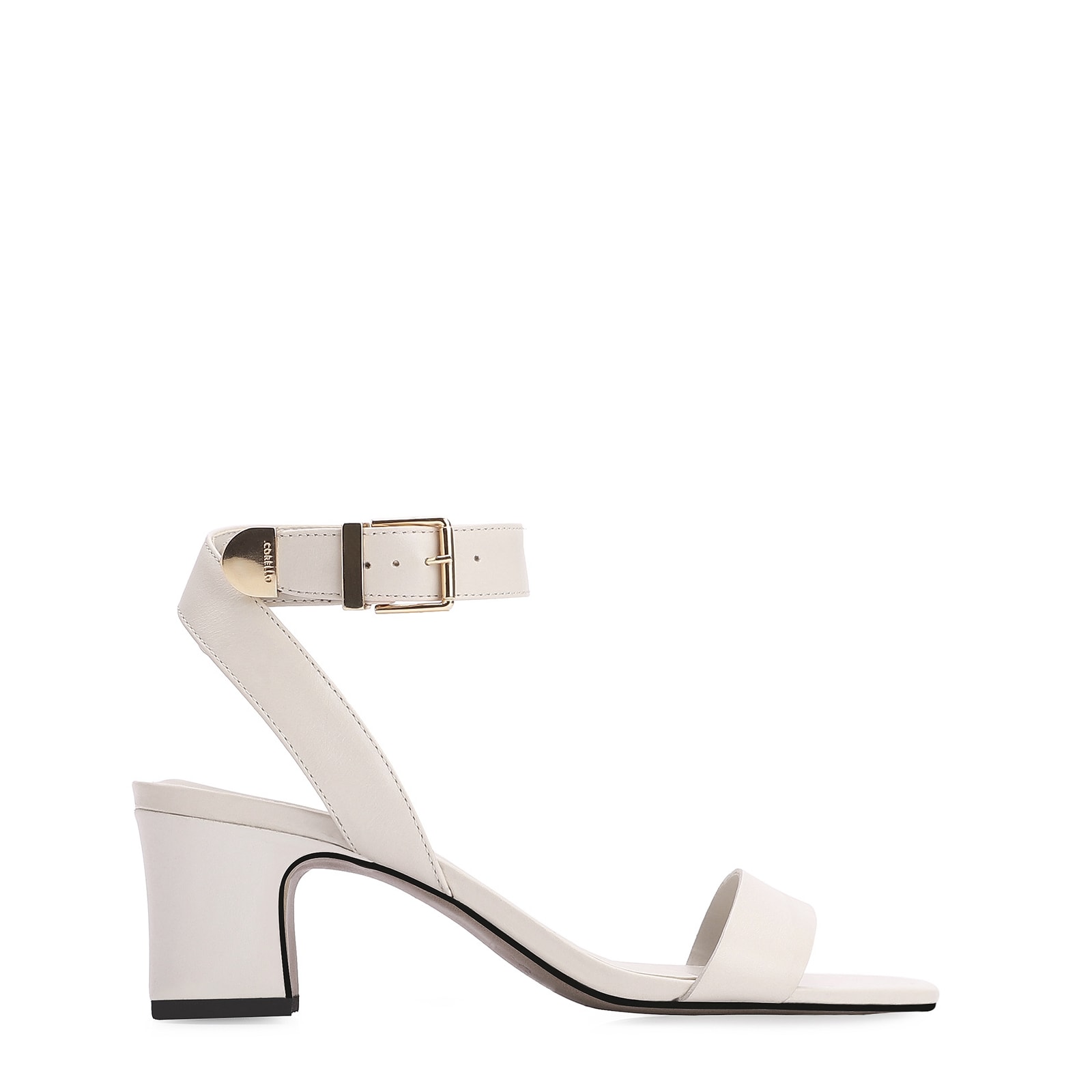 Sandália Couro Off White