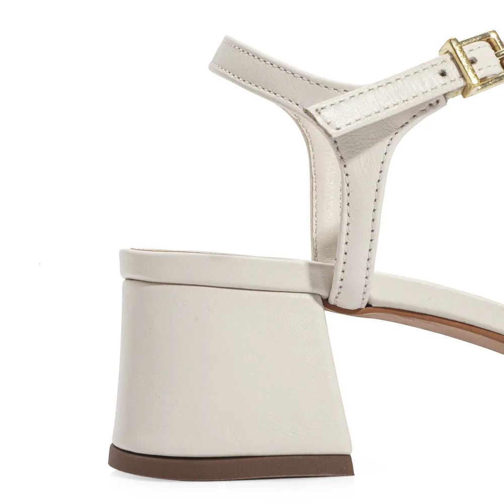 Sandália Couro Off White - imagem 9