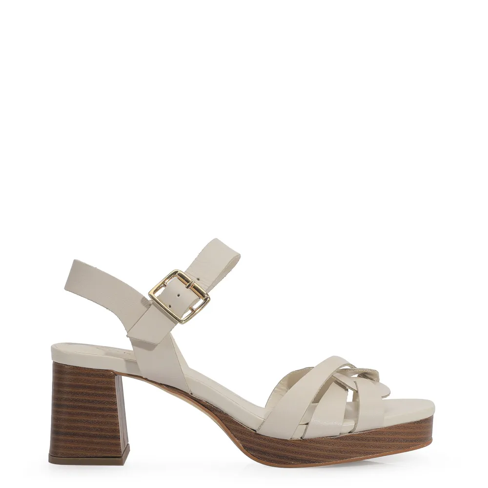 Sandália Couro Off White - imagem 3
