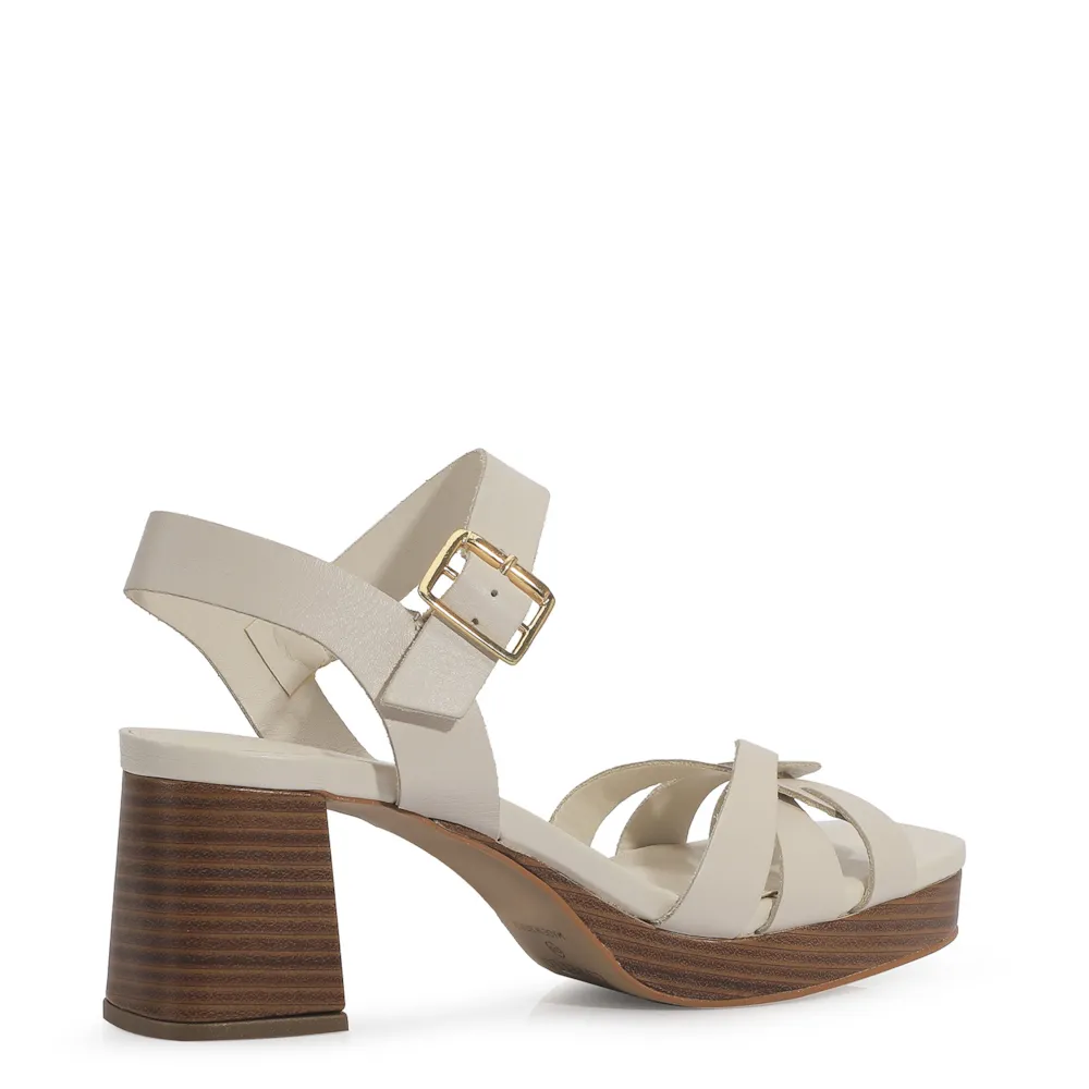 Sandália Couro Off White - imagem 4
