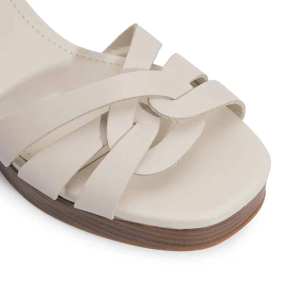 Sandália Couro Off White - imagem 7