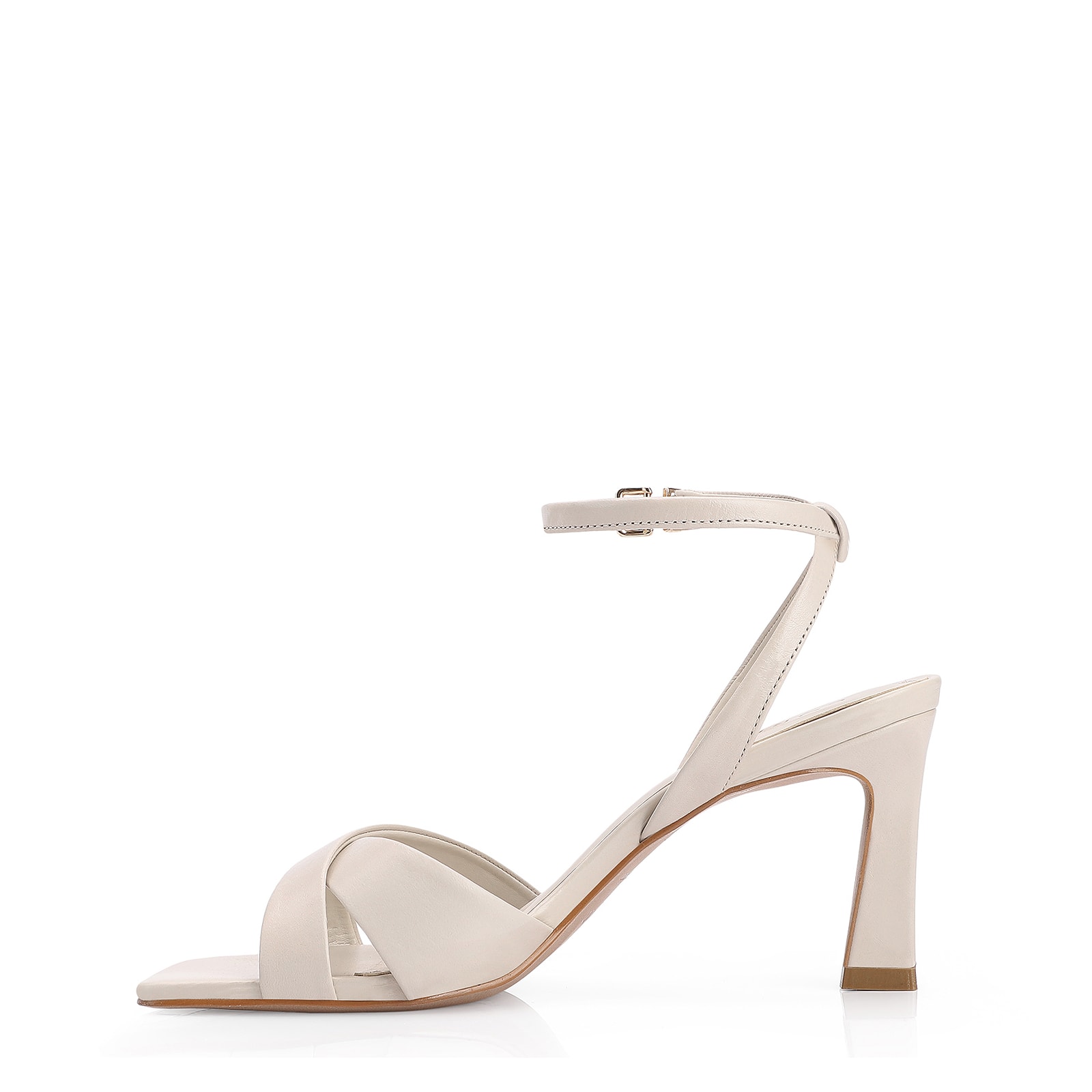 Sandália Couro Off White