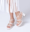 Sandália Couro Off White - imagem 2