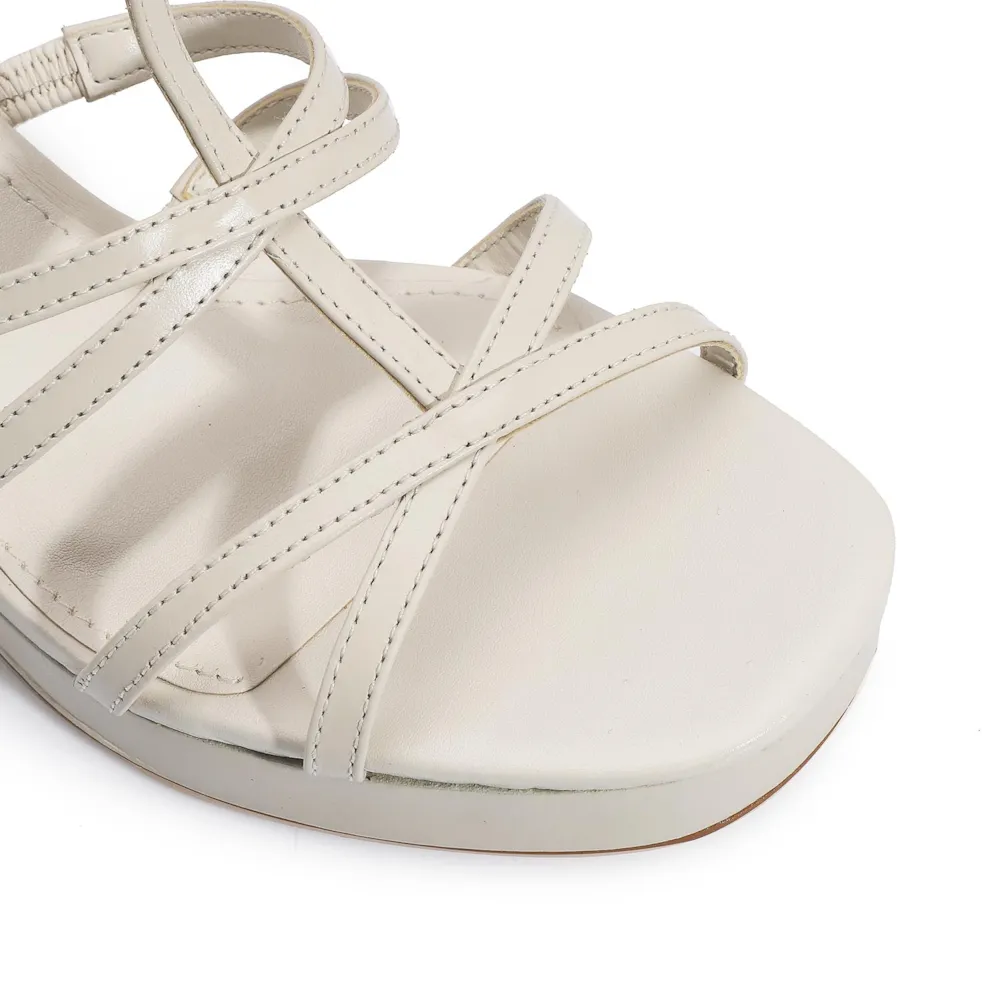 Sandália Couro Off White - imagem 7