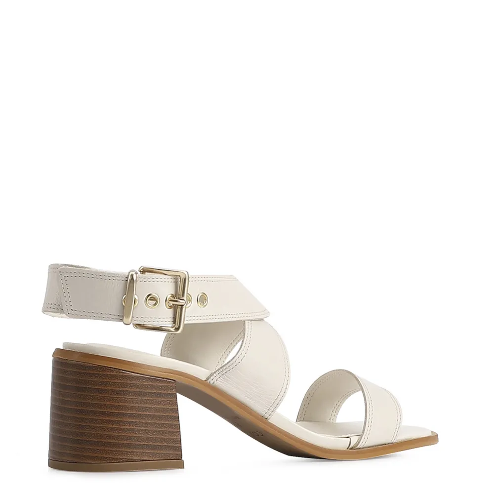 Sandália Couro Off White - imagem 3