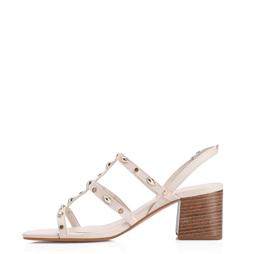 Sandália Couro Off White - imagem 4