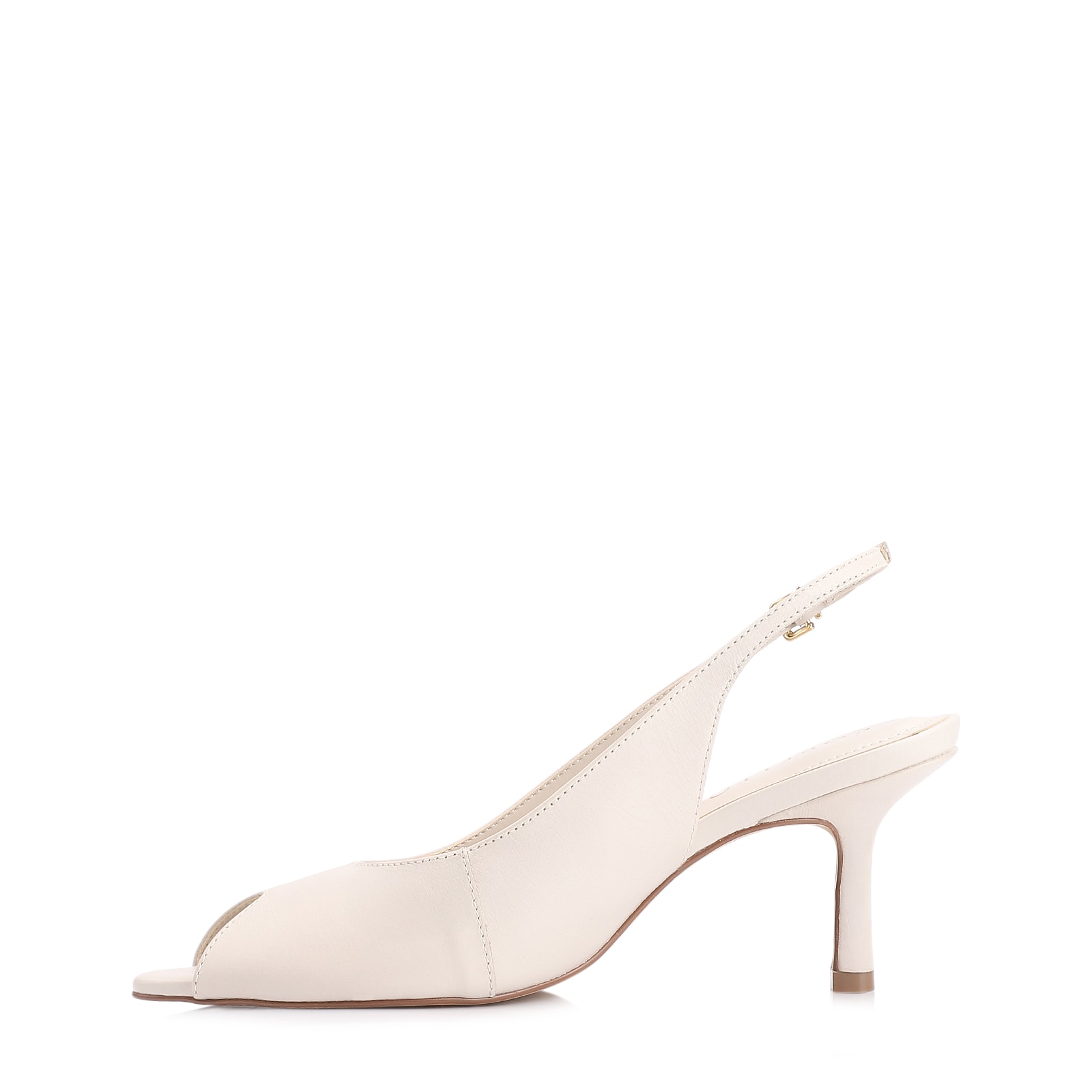 Sandália Couro Off White