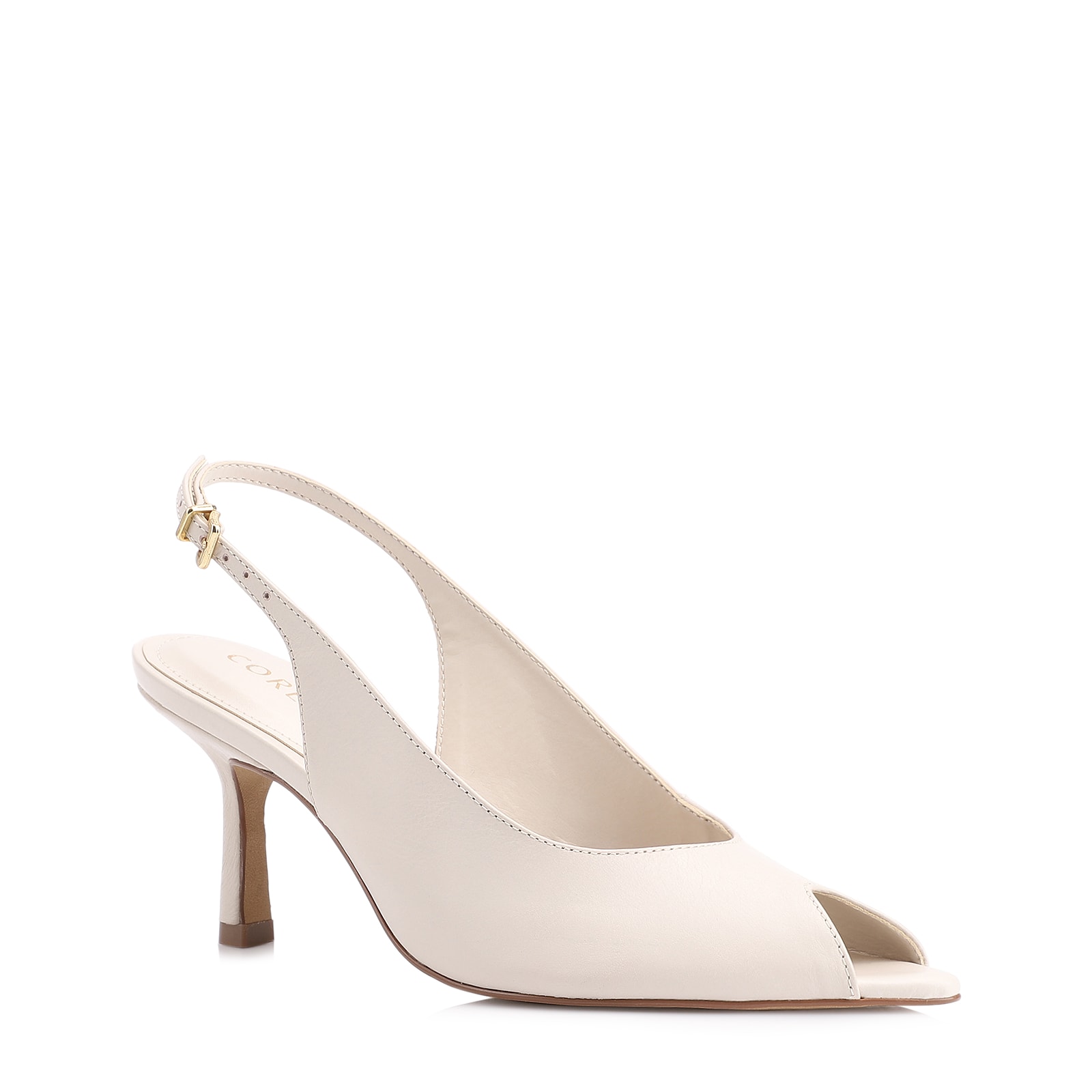 Sandália Couro Off White