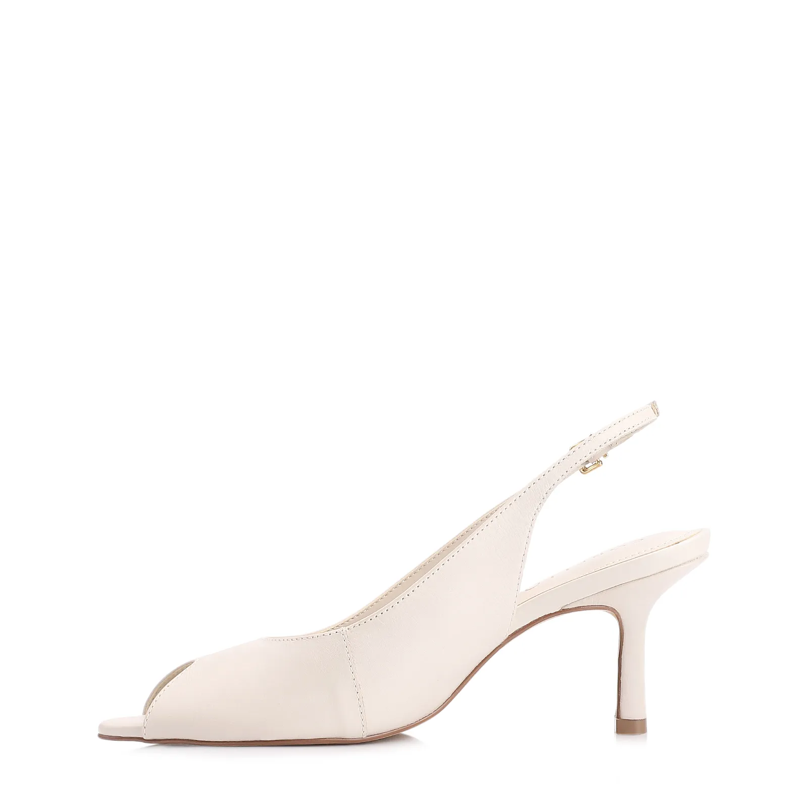 Sandália Couro Off White
