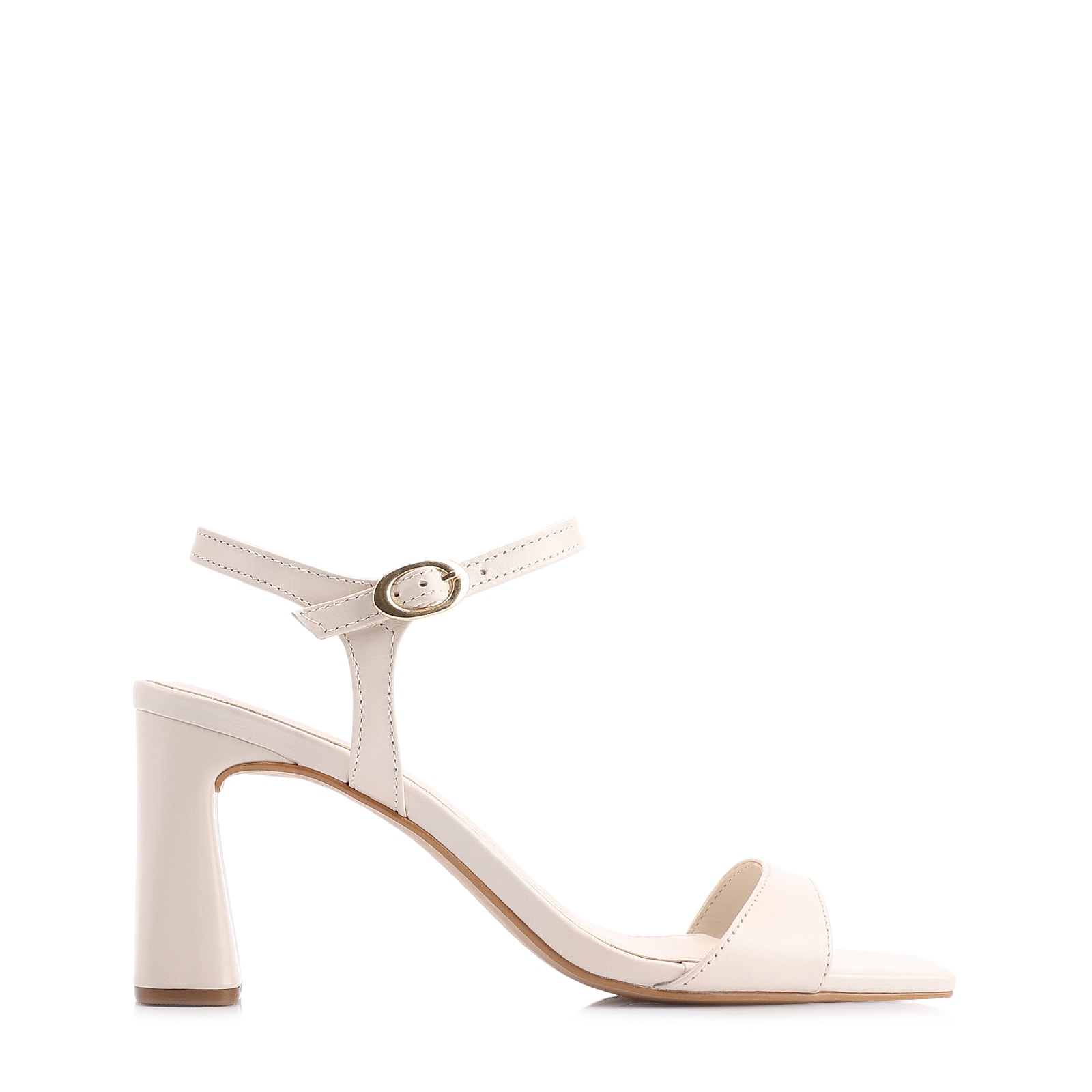 Sandália Couro Off White