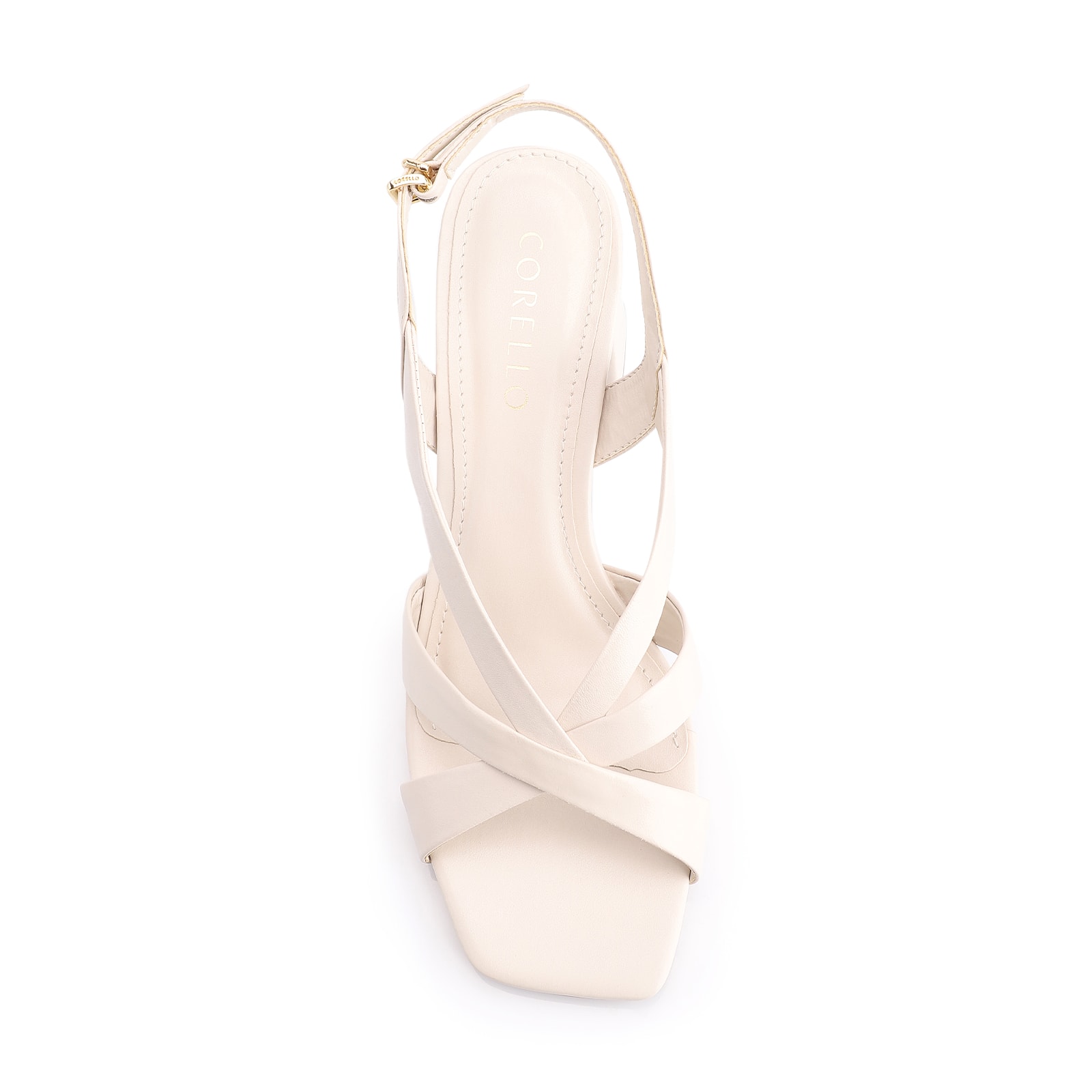 Sandália Couro Off White