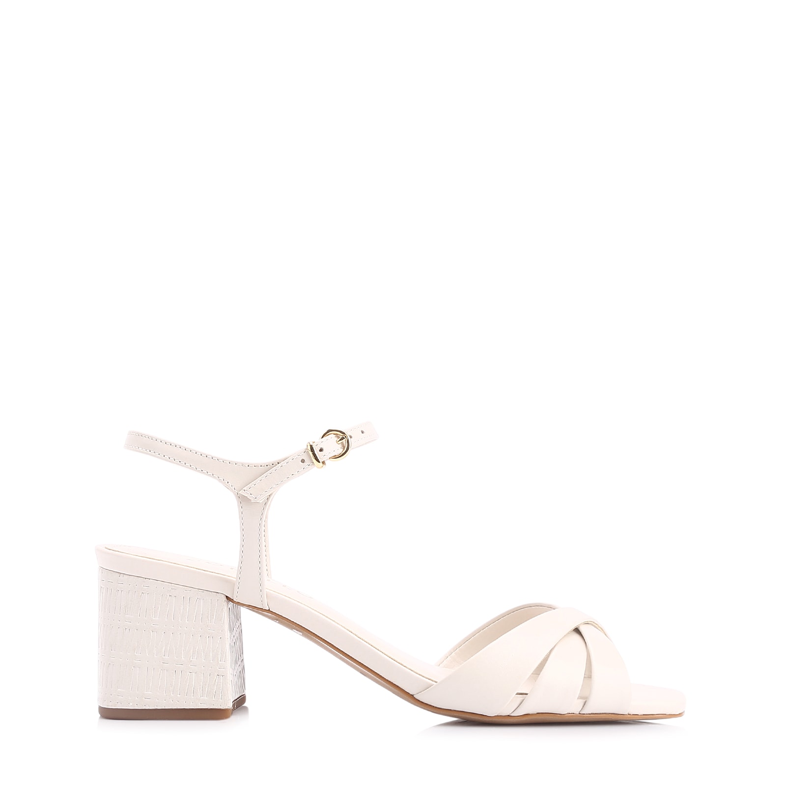 Sandália Couro Off White