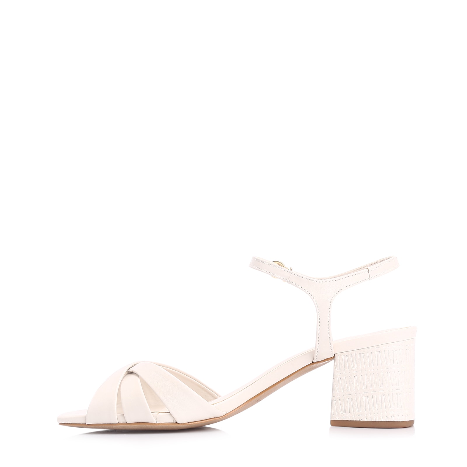 Sandália Couro Off White