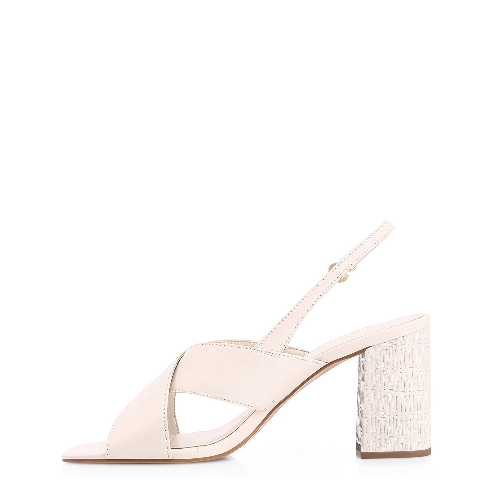 Sandália Couro Off White