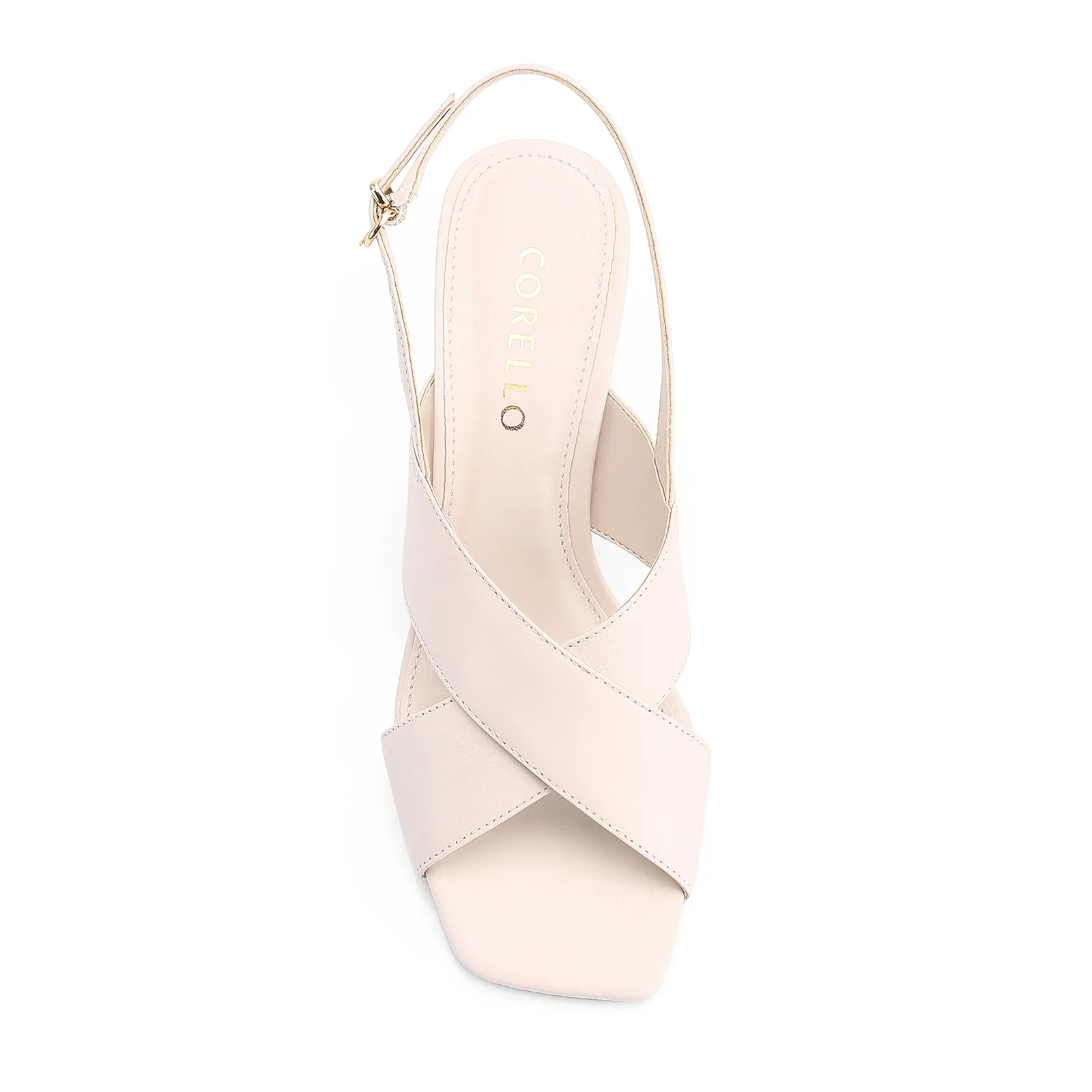 Sandália Couro Off White