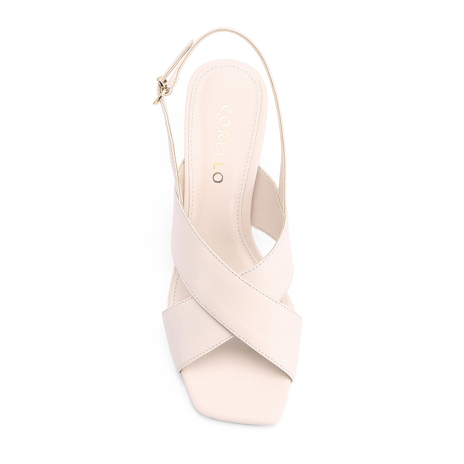 Sandália Couro Off White