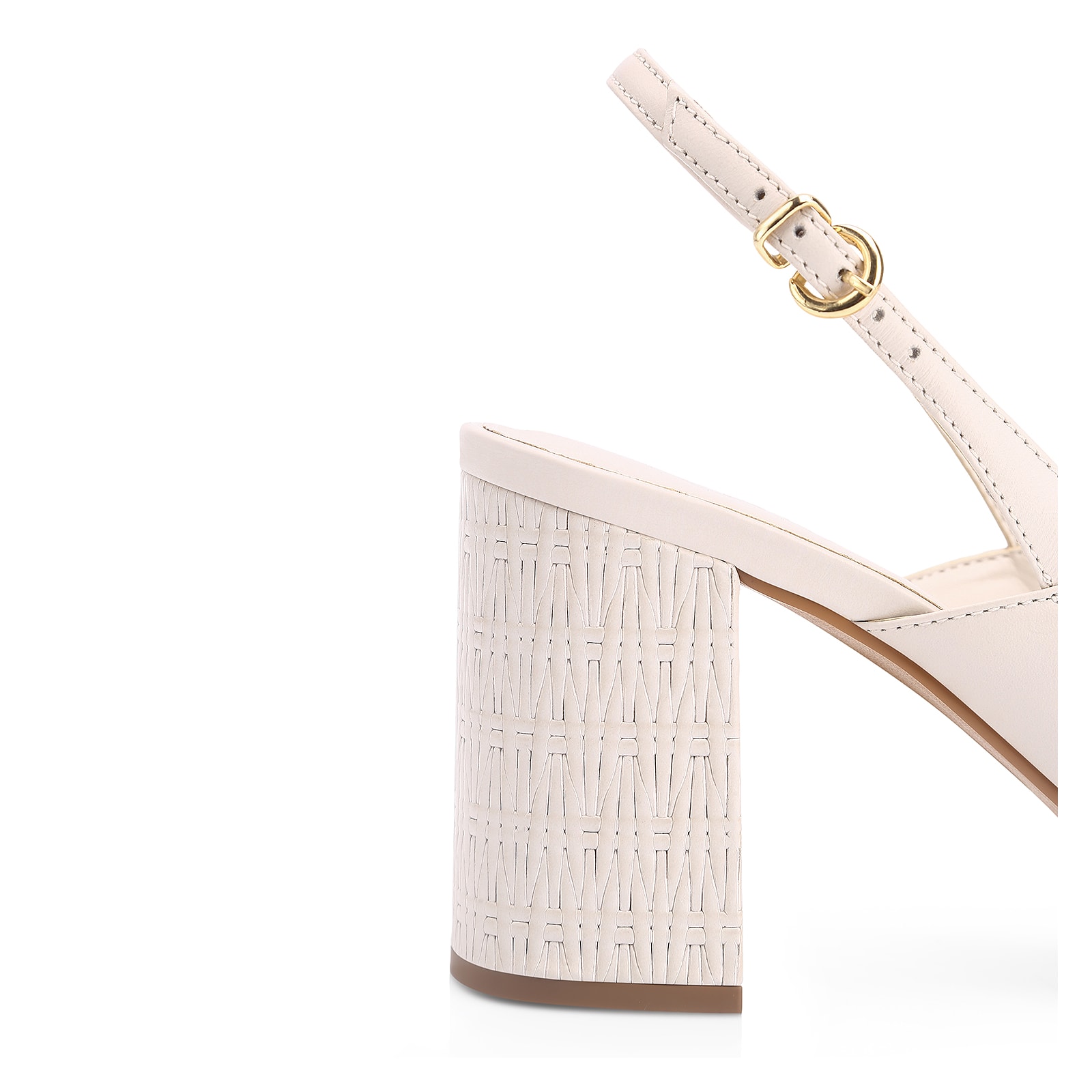 Sandália Couro Off White