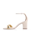 Sandália Couro Off White/Alt Dourado - imagem 4