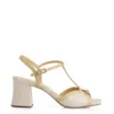Sandália Couro Off White/Amarelo - imagem 3