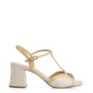 Sandália Couro Off White/Amarelo - imagem 3