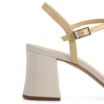 Sandália Couro Off White/Amarelo - imagem 8