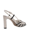 Sandália Couro Off White/Preto - imagem 3