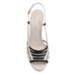 Sandália Couro Off White/Preto - imagem 5