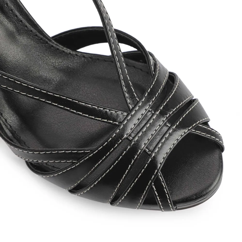 Sandália Couro Preto - imagem 6