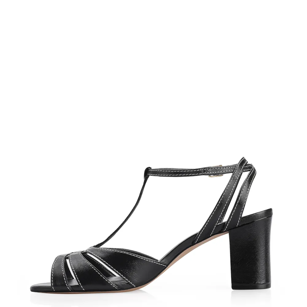 Sandália Couro Preto - imagem 4