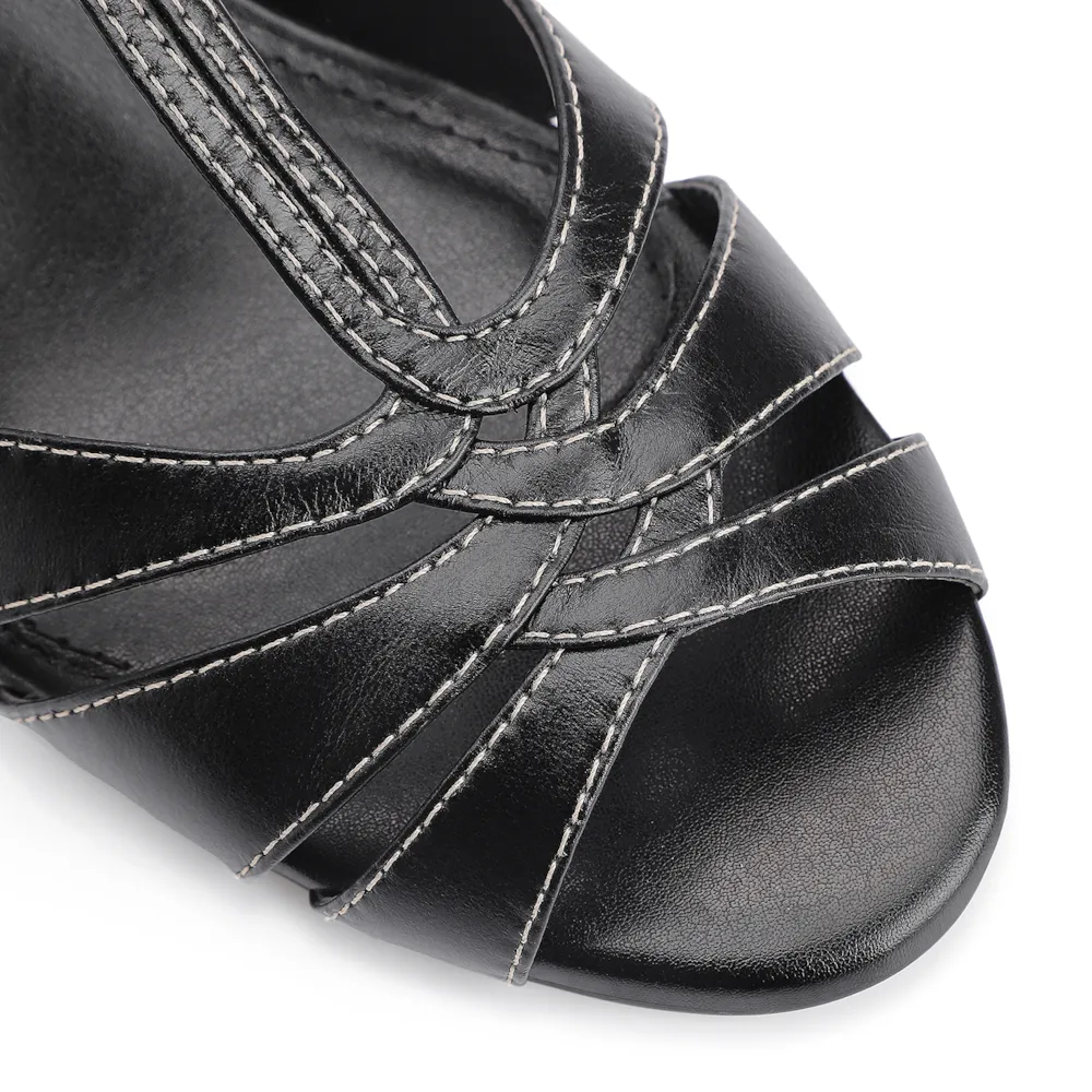 Sandália Couro Preto - imagem 6