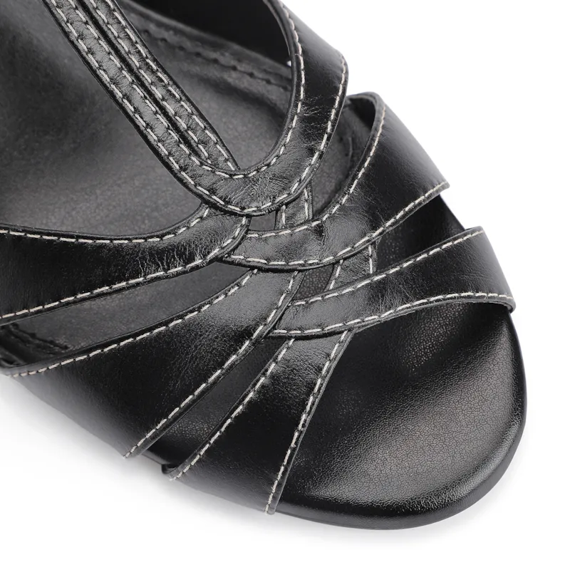 Sandália Couro Preto - foto 6
