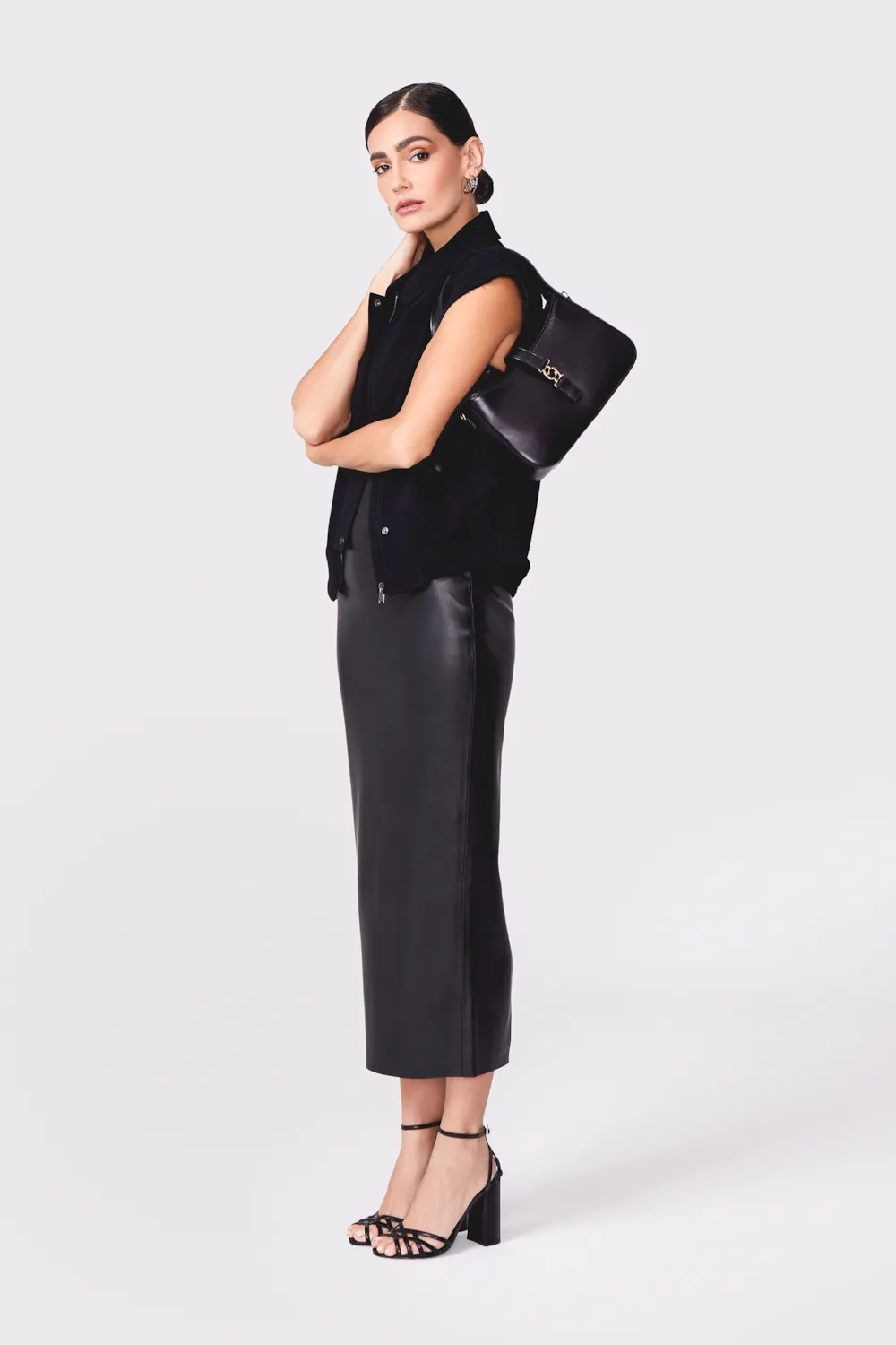 Sandália Couro Preto - imagem 8