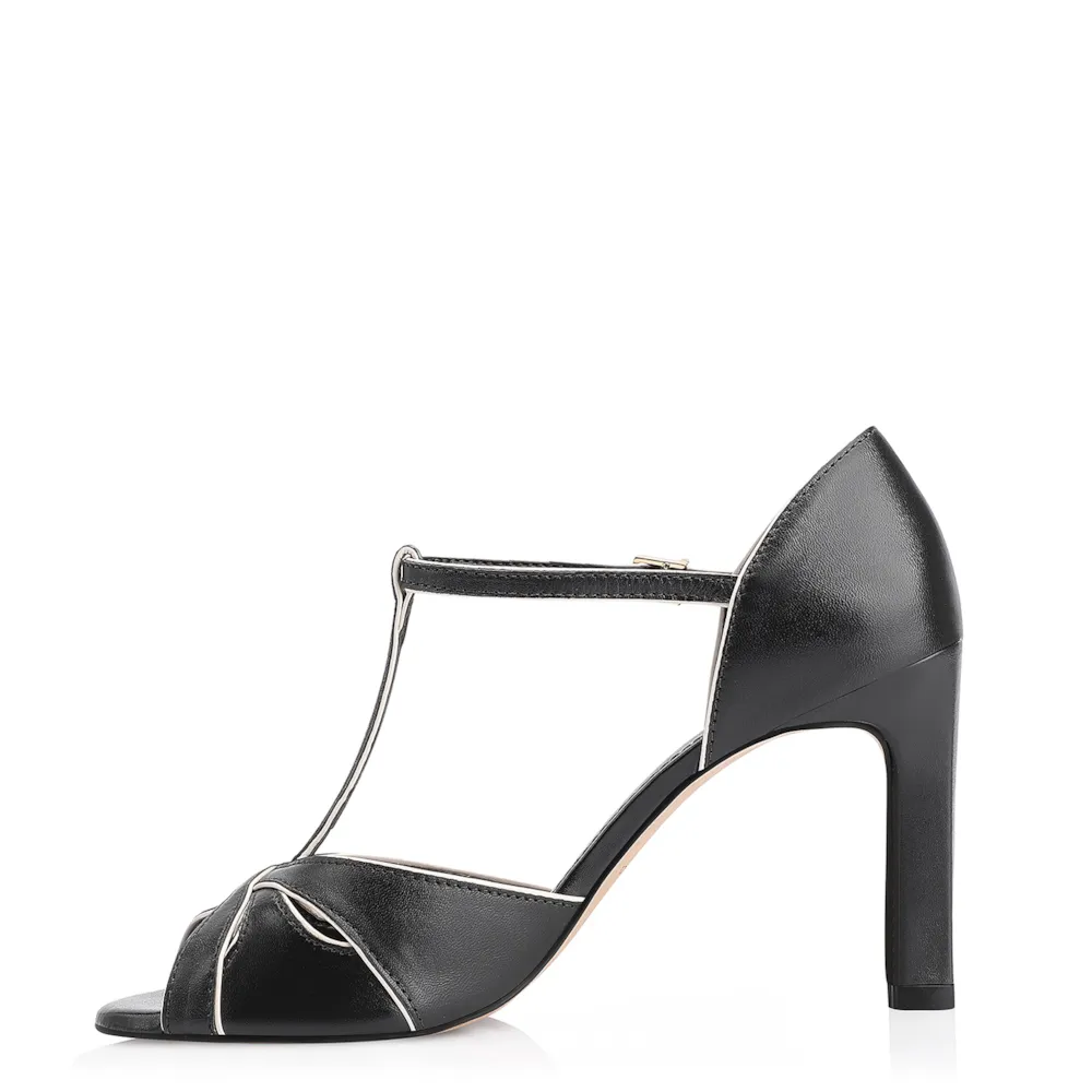 Sandália Couro Preto/Alt Off White - imagem 4