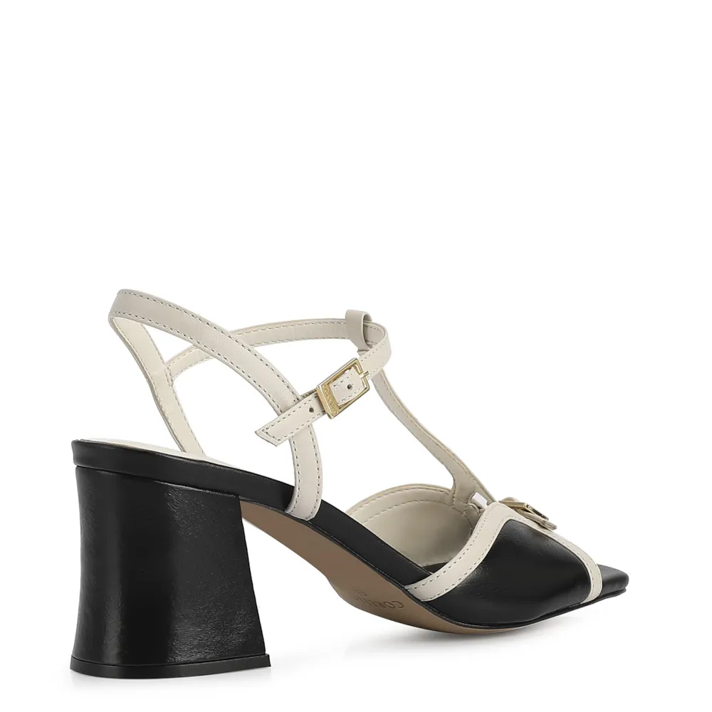 Sandália Couro Preto / Off-White - imagem 4