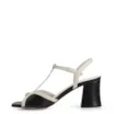 Sandália Couro Preto / Off-White - imagem 5