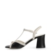 Sandália Couro Preto / Off-White - imagem 5