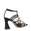 Sandália Couro Preto / Off White / Amarelo - imagem 4