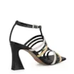 Sandália Couro Preto / Off White / Amarelo - imagem 4