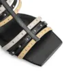 Sandália Couro Preto / Off White / Amarelo - imagem 7