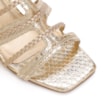 Sandália Couro Python Dourado - imagem 6