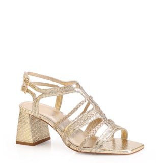 Couro Python Dourado