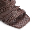 Sandália Couro Python Marrom - imagem 6